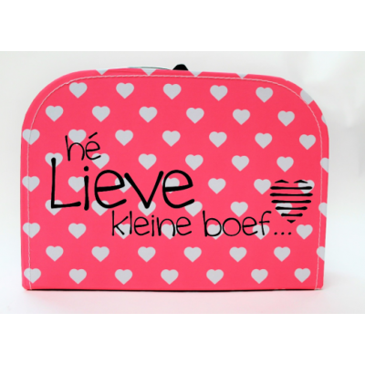 Koffertje "He lieve kleine boef" Koffertje "He lieve kleine boef"
